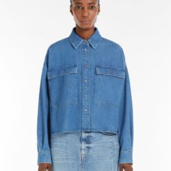 Weekend Max Mara Denim Boxy Shirt - Image 2