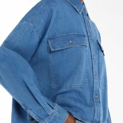 Weekend Max Mara Denim Boxy Shirt - Image 4