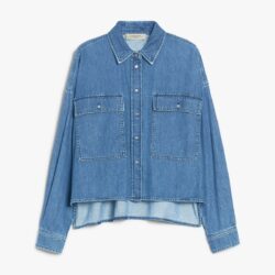 Weekend Max Mara Denim Boxy Shirt - Image 5