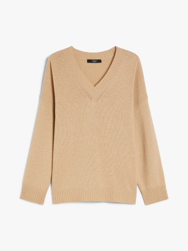 Weekend Max Mara V-Neck Sweater | Sand