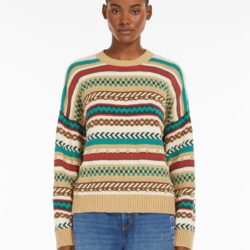 Weekend Max Mara Jacquard-Patterned Cotton Sweater - Image 2