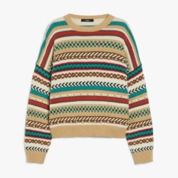 Weekend Max Mara Jacquard-Patterned Cotton Sweater - Image 4