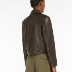 Weekend Max Mara Leather Jacket - Image 3