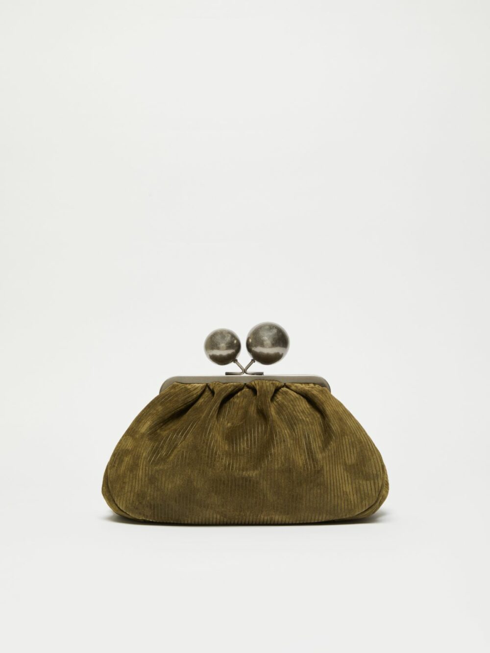 Weekend Max Mara Medium Ribbed Suede Pasticcino Bag - Image 3