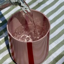 Atina Stripe Glass | Red & Pink - Image 2