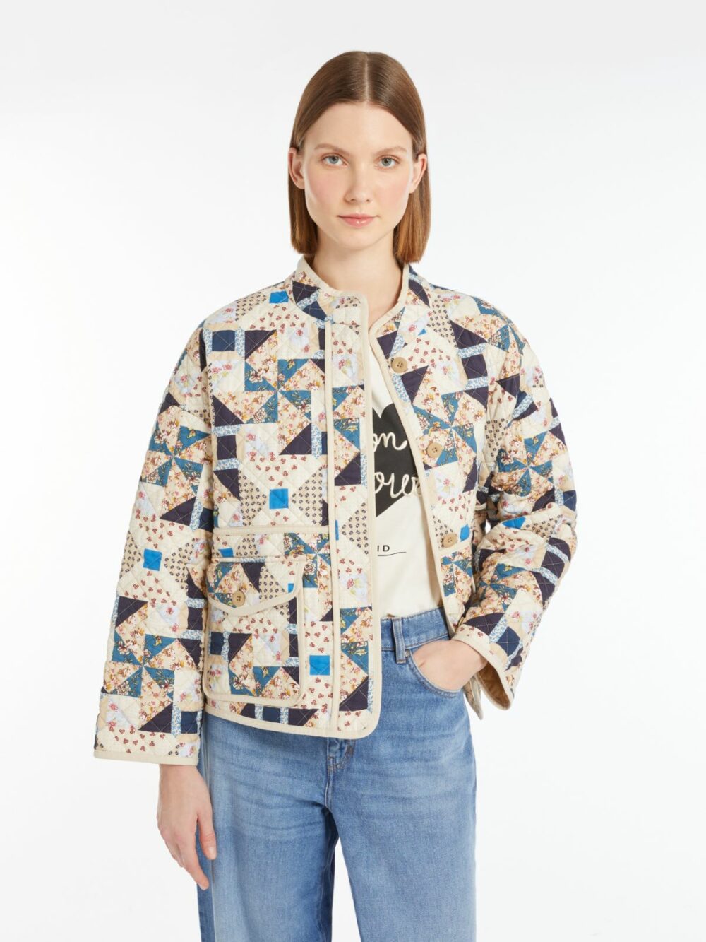 Weekend Max Quilted Cotton Patchwork Jacket - Image 4