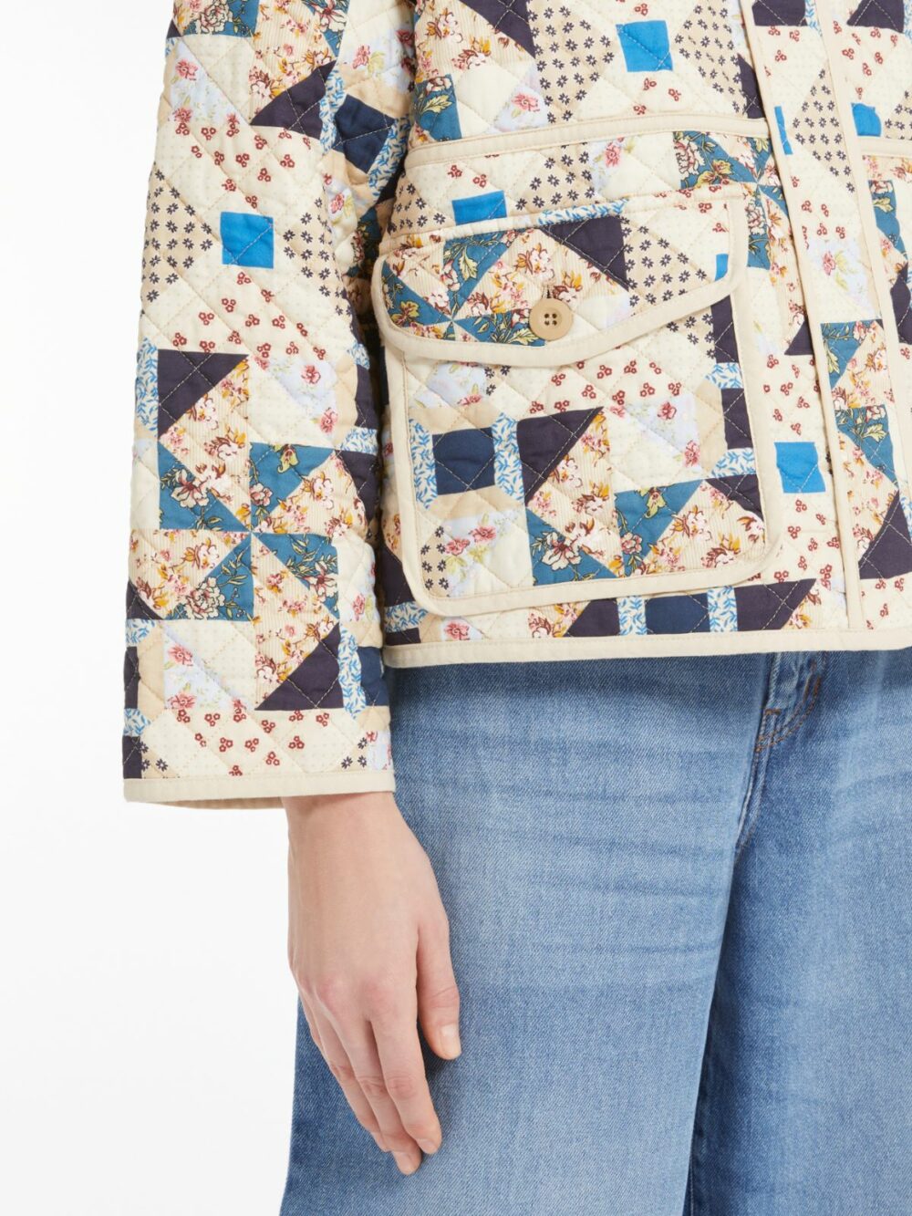 Weekend Max Quilted Cotton Patchwork Jacket - Image 5